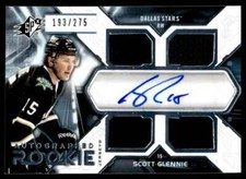 2012-13 SPx  Rookie Jersey Auto Scott Glennie Auto 193/275 Dallas Stars #7