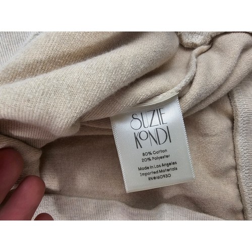 Suzie kondi samos sweater In velour wheat XS lounge slub Raglan NWOT (flaw) - Picture 4 of 6