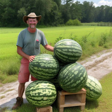 24 Florida Giant Watermelon Seeds - Heirloom - Non GMO - ORGANIC --- FRESH
