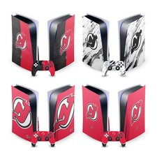 OFFICIAL NHL NEW JERSEY DEVILS VINYL SKIN DECAL FOR SONY PS5 DISC EDITION BUNDLE