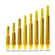 COSMO FIT SHAFT GEAR NORMAL-LOCKED DART SHAFTS - CLEAR YELLOW - SET OF 3