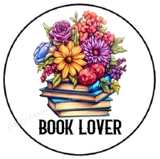 BOOK LOVER ENVELOPE SEALS LABELS STICKERS PARTY FAVORS