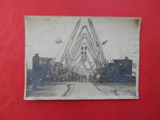 Vladivostok 1916 Arch of cranes after assembling railway carriages. Real photo
