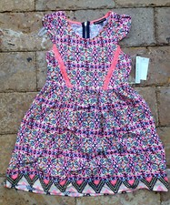 Sequin Hearts Girls' Sleeveless Dress, Multi color, SIze 10