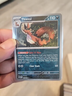 Thievul 120/182 S&V Paradox Rift Reverse Holo Rare Pokmon TCG 2023 NM |  eBay