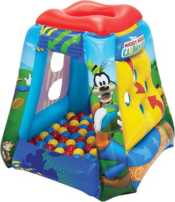 Disney's Mickey Mouse Having A Ball Playland 50 Ball Pit Inflatable Kids  Toddler
