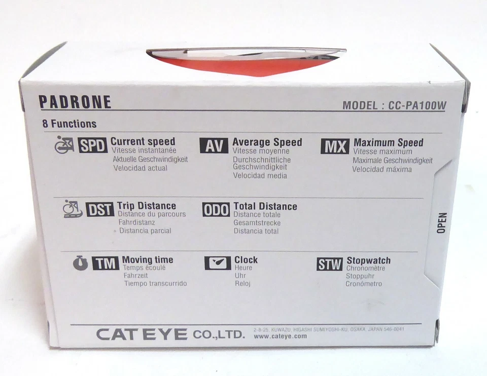 Cateye Padrone Wireless Bicycle Computer, Blue - Image 2 of 2