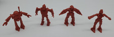 Vintage ARCO ROGUN Miniature Plastic Robots Lot 4 - Toy Aliens Soldiers 1980's