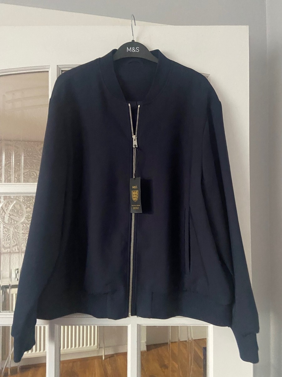 BNWT M&S LADIES OFFICIAL ENGLAND NAVY BOMBER JACKETS 10 12 14 20
