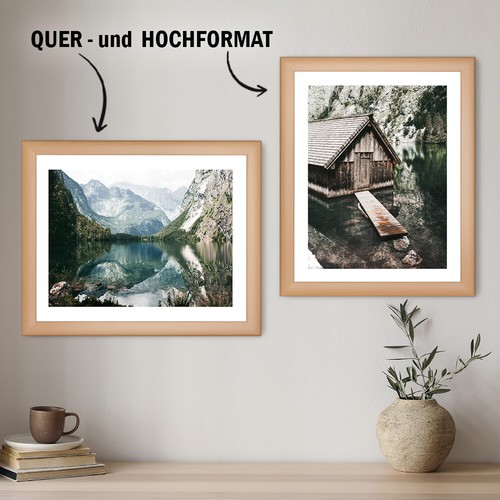 Bilderrahmen Fotorahmen Rahmen Klassik Holzrahmen HaakDesign MDF Puzzlerahmen - Bild 31 von 46