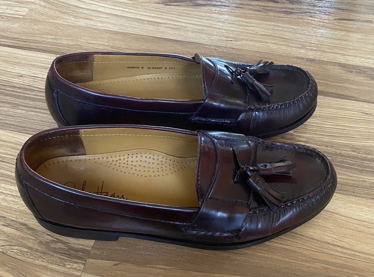 Cole Haan Casual Dress Shoes Mahogany Brown Leather Tassel  display picture 3