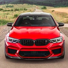 FOR BMW F90 M5 2018-2020 PRE-LCI GLOSSY BLACK FRONT BUMPER LIP SPOILER SPLITTER