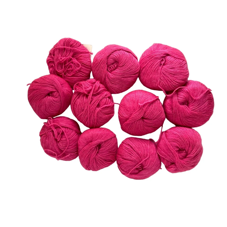 Phildar Laureate fio rosa França volumoso lã mohair acrílico 50 g AT37 lote de 10 - Imagem 4 de 4