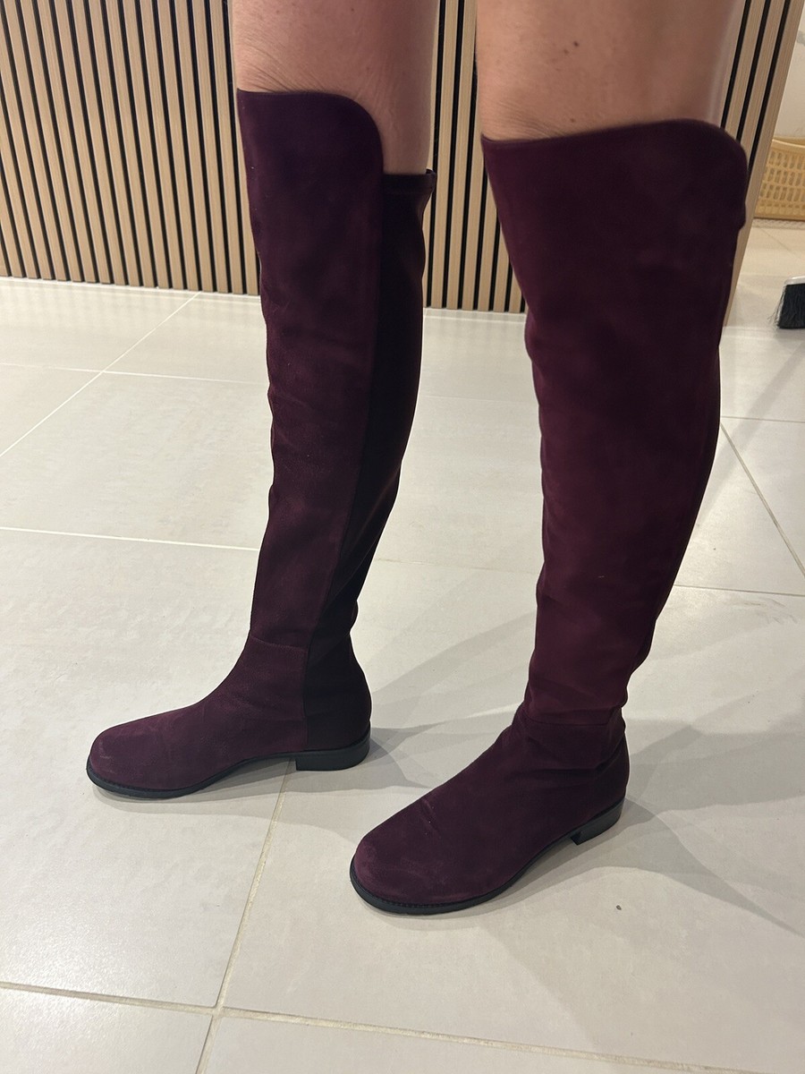 Burgundy 50 50 Stuart Weitzman Boots Stuart Weitzman Greer City