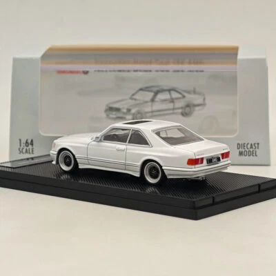 RM 1/64 Mercedes-Benz 560 SEC AMG White Diecast Toys Car