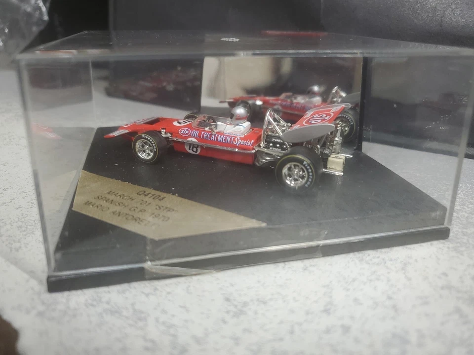 QUARTZO 1:43 Q4104 MARCH 701 ' STP Spanish GP 1970 MARIO ANDRETTI New Sealed - Image 3 of 4