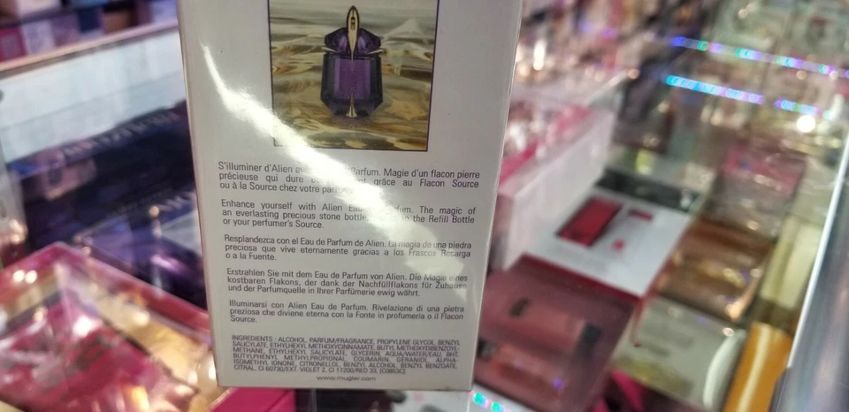 ALIEN Thierry Mugler PIEDRAS RECARGABLES 1 oz 30 ml EDP Eau Parfum para Mujer SELLADO Foto 3 de 4