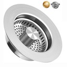 3 in 1 Kitchen Sink Drain Strainer trainer Stopper Drain Basket