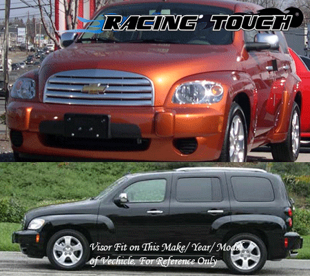 Dark Smoke In-Channel Window Visor Rain Guard 4pcs For Chevrolet HHR 2006-2011 - Picture 7 of 7