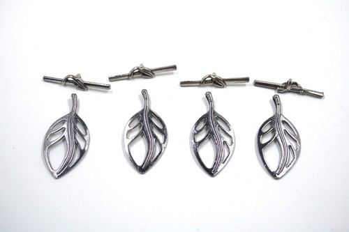 Leaf Toggle Clasp Gunmetal Tone - Picture 6 of 8