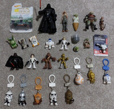 Awesome Star Wars Toy Lot (Hot Wheels/Clips/Figures/& More (25
