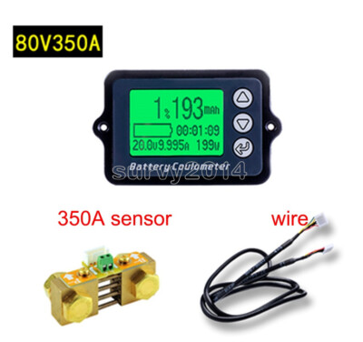 80V 350A 100A Coulomb Meter Battery Capacity tester Lithium Battery Indicator
