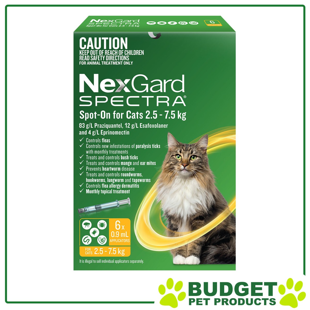 NexGard Spectra Spot On For Cats Pack Australia