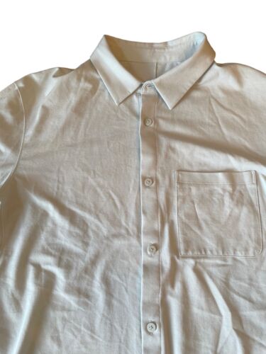Lululemon Shirt Mens Size M Commission Oxford Long Sleeve Button Up Beige - Picture 3 of 7