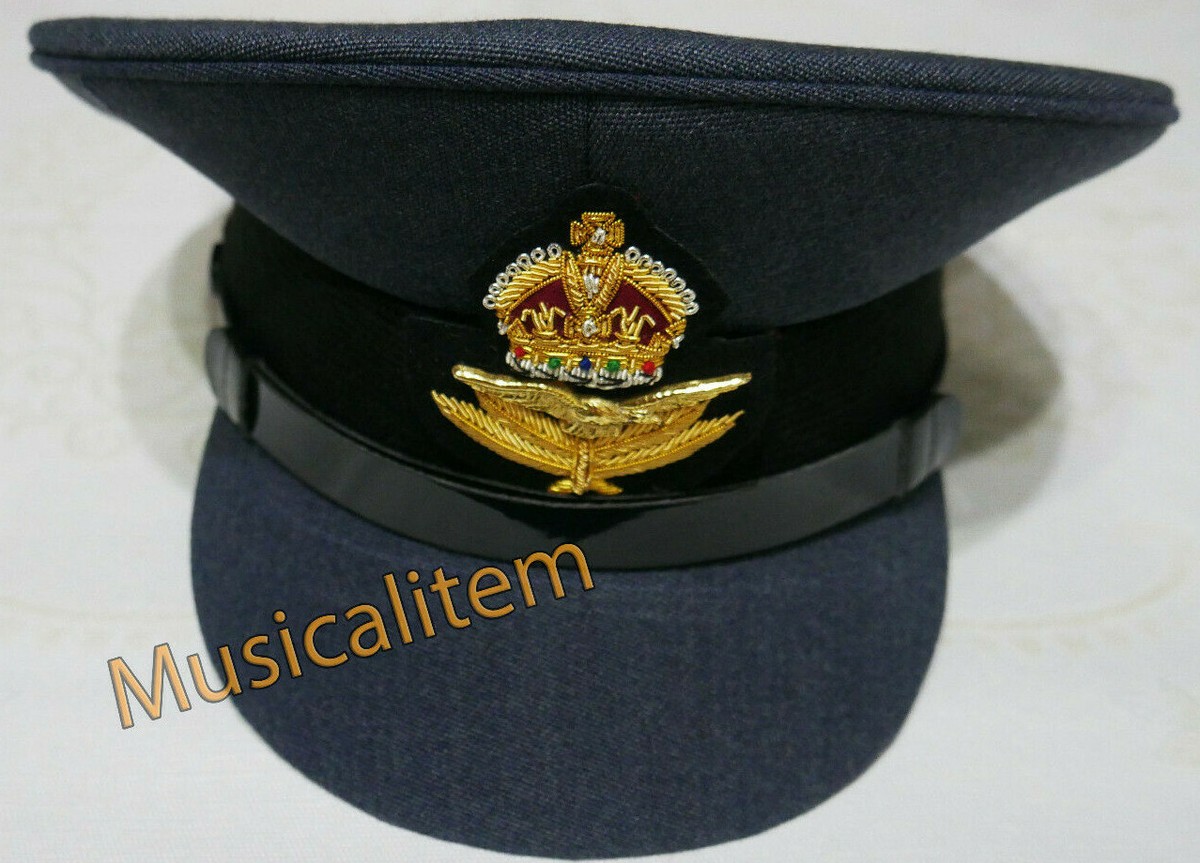 WW2 Repro RAF Royal Air Force Officers PEA Cap all size