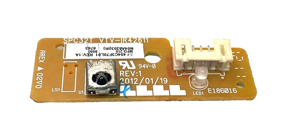 Placa sensor LED IR Panasonic TC-L32C5 454C3F70L01 VTV-IR42611 Foto 2 de 3