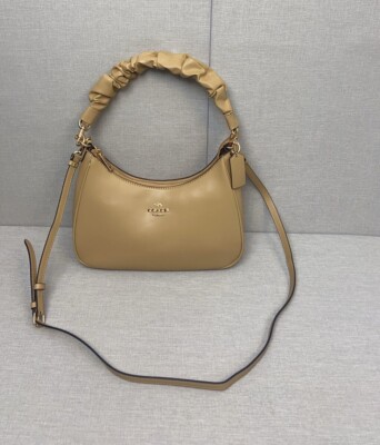 COACH Teri Hobo 2Way Shoulder Bag Tan CU126 Outlet New