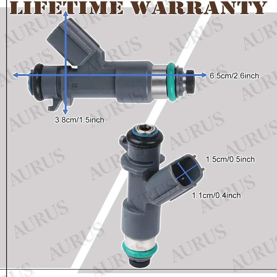 6 inyectores de combustible OEM DENSO para Honda Accord 2008 2009-2017 3,5 L V6 16450-R70-A01 Foto 4 de 4