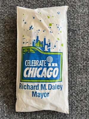 Richard M. Daley New Mad Dasher Poncho Chicago VTG Tourist Promo 