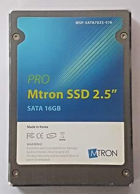 16 GB SATA 1.5Gb/s Mtron Pro MSP 7000 MSP-SATA7025-016 SSD 2.5'' Festplatte