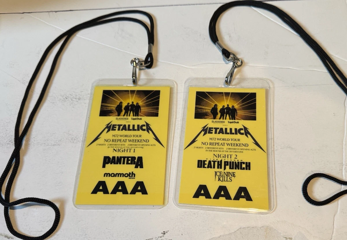 Metallica Concert Memorabilia for sale | eBay