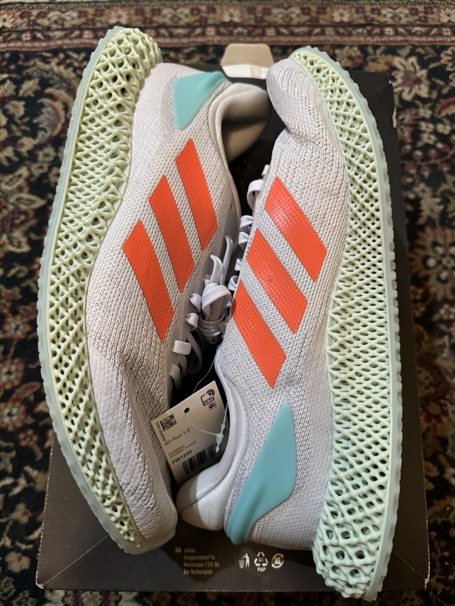 Adidas 4D Run 1.0‎ Gray Blue Coral Running Shoes Mens 7 Womens 8.5 EU 40 4CShenPEnttGVCTGYjzFP4.jpg main image 4