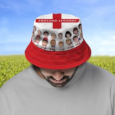 England Legends Bucket Hat Cap Vector Heroes Euros 2024 tolles Geschenk England Fans