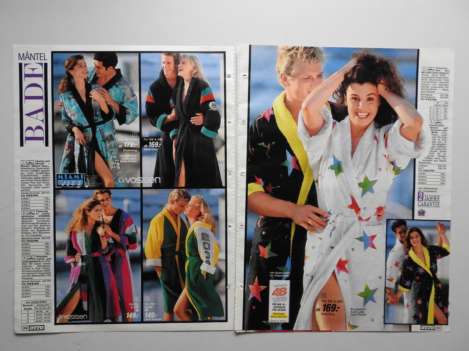1989 Bathrobes 5 Pages Magazine Catalog Print Ad