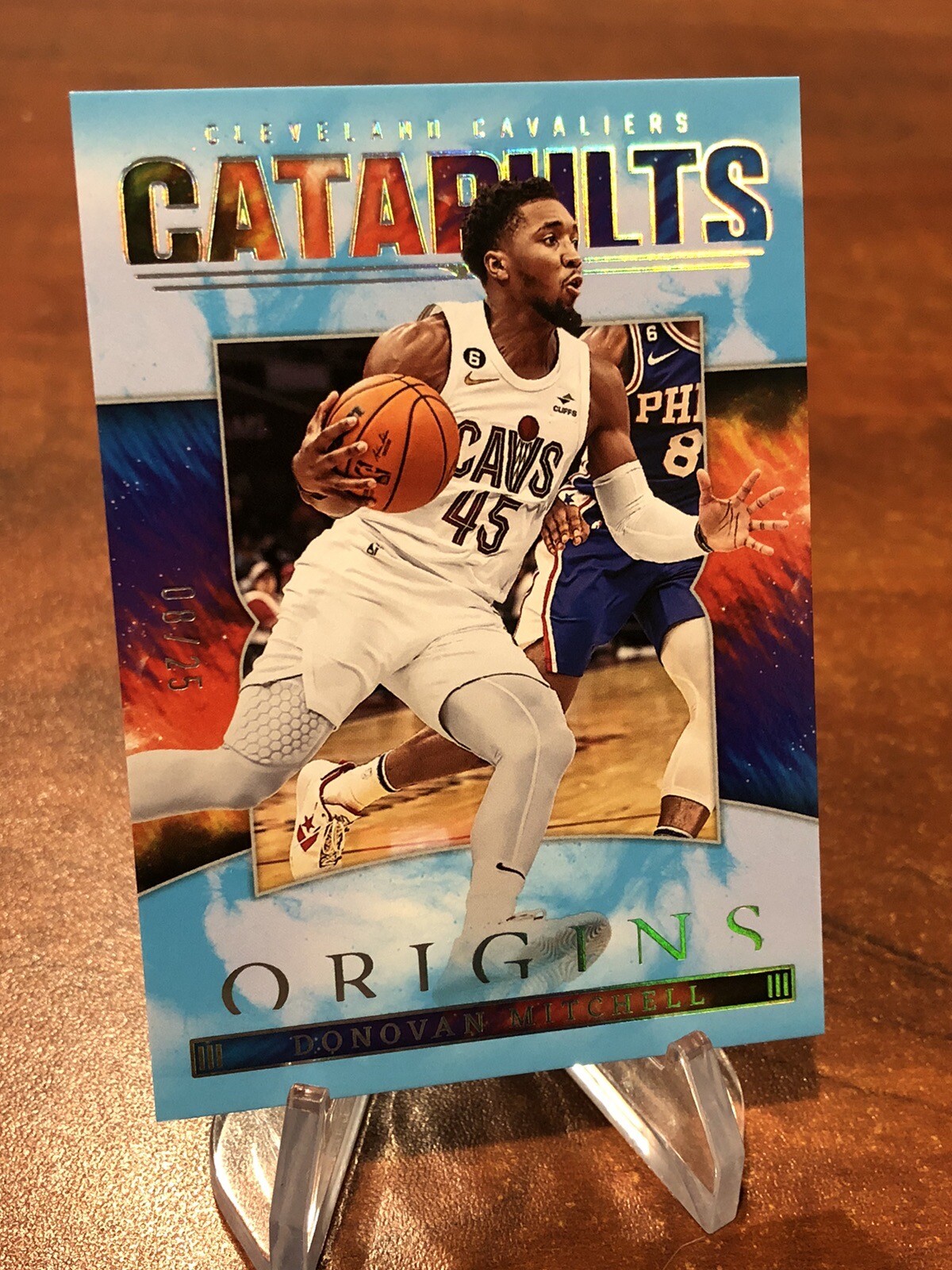 DONOVAN MITCHELL 2022-23 Panini Origins Catapults #13 Turquoise #'D /25 - Cavs