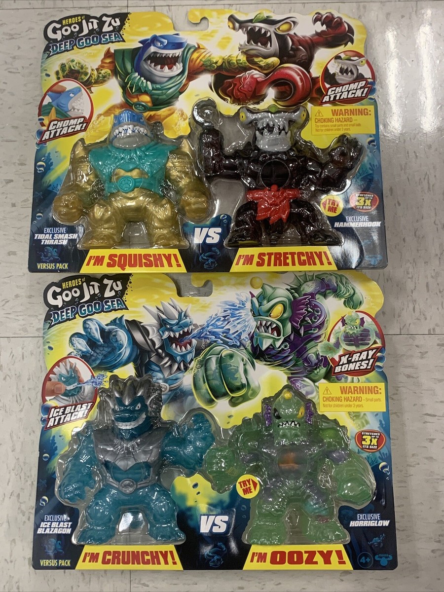 Heroes of Goo Jit Zu Deep Goo Sea 2 Two Packs Featuring New Hard
