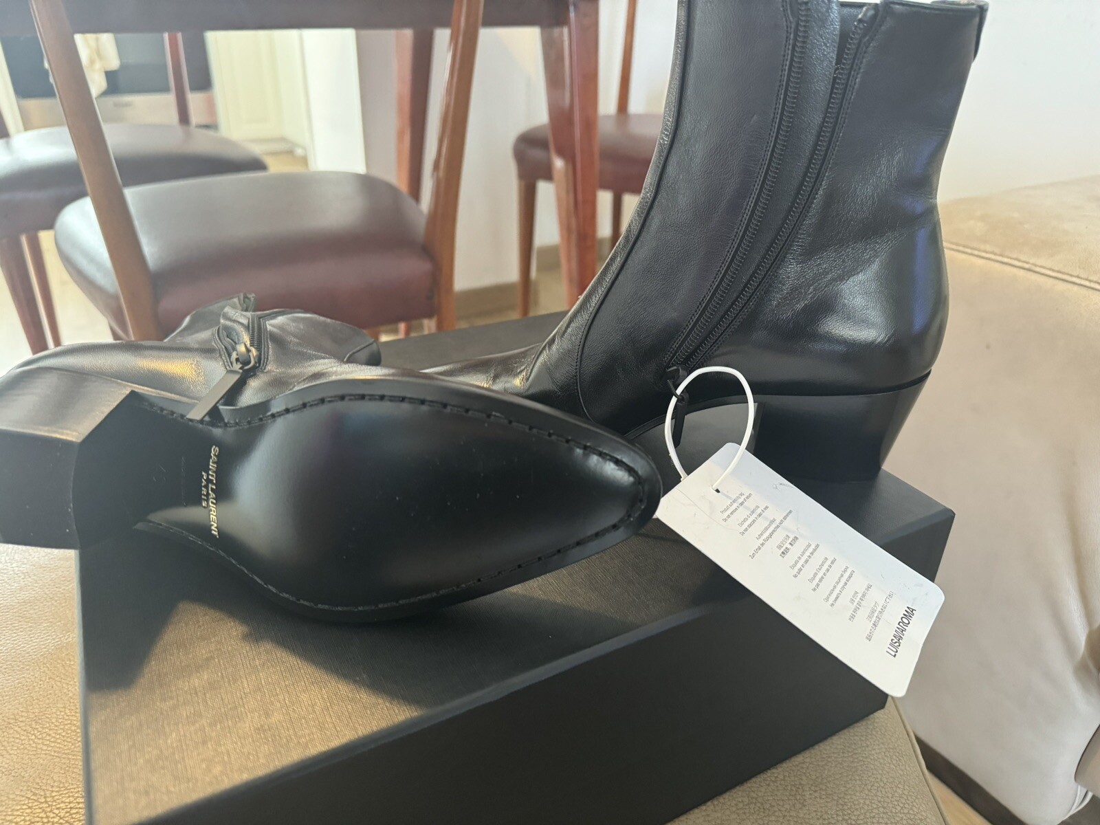 STIVALETTO VASSILI 60 IN PELLE LISCIA SAINT LAURENT STAGIONE PRIMAVERA2024