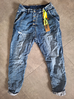 ITALY Melly&CO BOYFRIEND JEANS Baggy  Gr.L MC-7191A   JEANS  Risse  cool mega