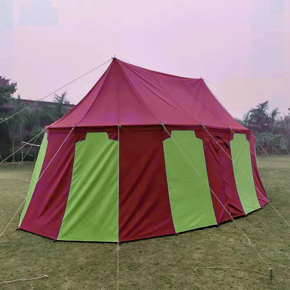 WEEKEND SALE Medieval R &Y Burgundian 6x4 M Functional Water Proof Camping Tent - Image 3 of 3