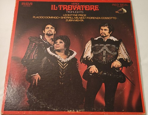 Verdi Il Trovatore Highlights LP Red Seal Stereo RCA LSC-3203