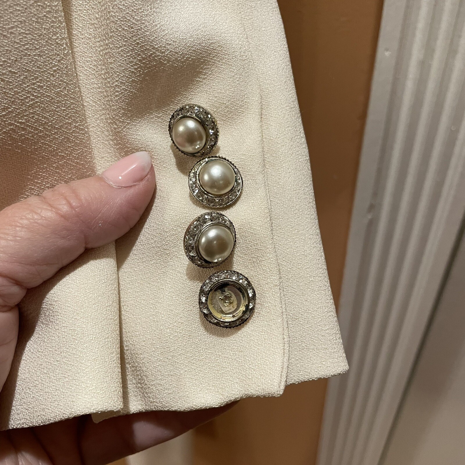 Ralph Lauren cream pantsuit ladies 10 size zip pant m… Gem