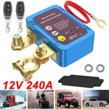 Kill Switch for Car Remote Battery Disconnect Switch 12V 240A Automatic Shut Off