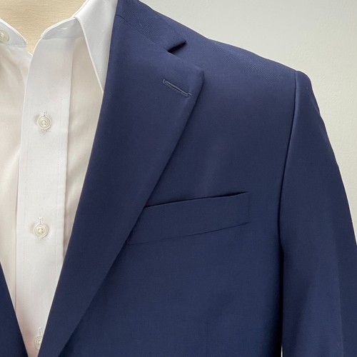 Peter Millar Sport Coat Mens 42R Navy Blue Wool Blazer Suit Jacket 2 Button - Picture 3 of 17