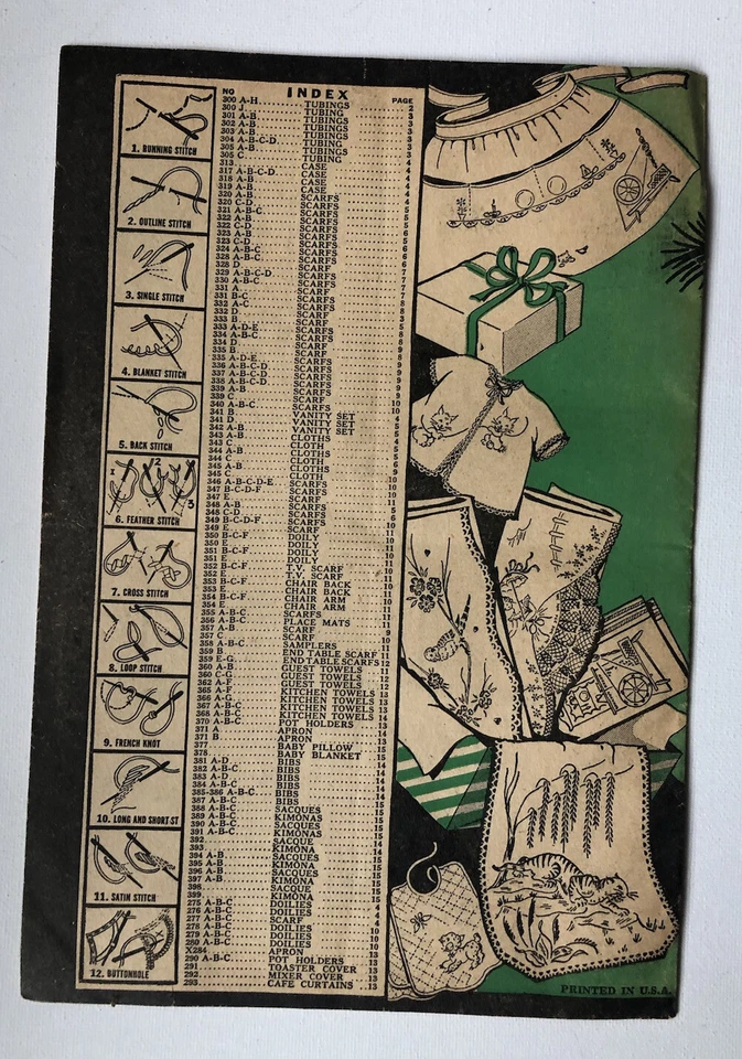 Fall 1955 Vogart Embroidery Color Chart Book - Image 2 of 3