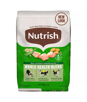 Nutrish Whole Health Blend Real Chicken and Vegetable Recipe Dry Dog Food