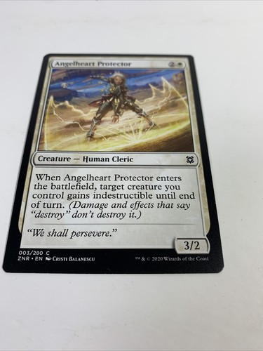 MTG Magic the Gathering Angelheart Protector (3/457) Zendikar Rising - Picture 2 of 5